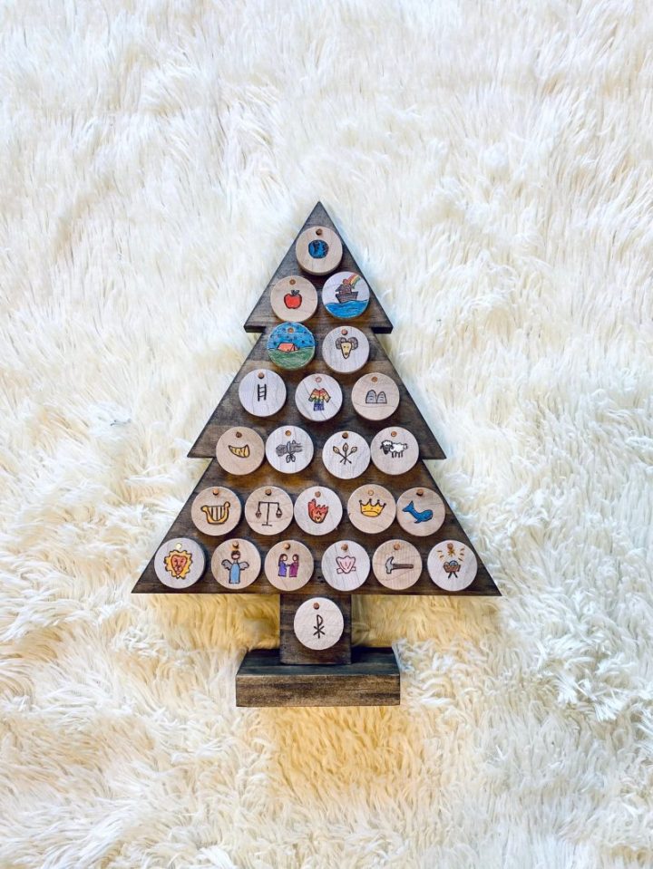 Gifts for advent season: A handmade Jesse Tree from Rosewood Sign