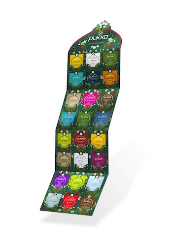 Gifts to celebrate advent: A daily tea advent calendar from Pukka