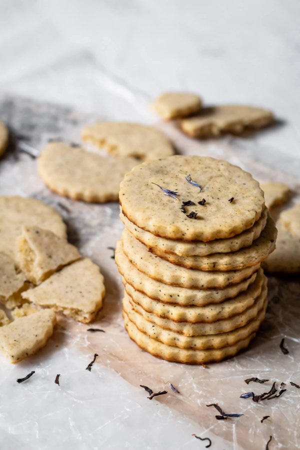 Reading Pride & Prejudice with the BBC miniseries: Bake Lemon Earl Grey shortbread cookies at Cooking Therapy with episode 4